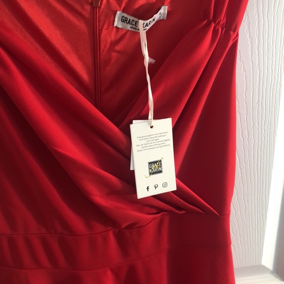 Grace Karin bright red dress - Picture 5 of 5